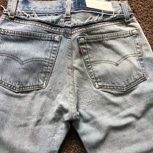 High Rise Stovepipe Denim Cotton Jeans Size 2 - Picture 7 of 8